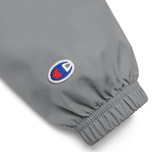 1STAR Coaches &God Vertical Onyx Embroidered Champion Packable Jacket